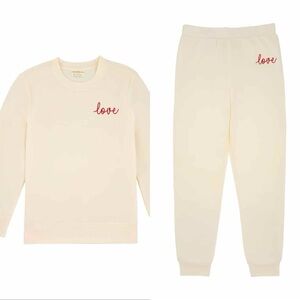 Bobbie Brooks White Top with Red Embroidery